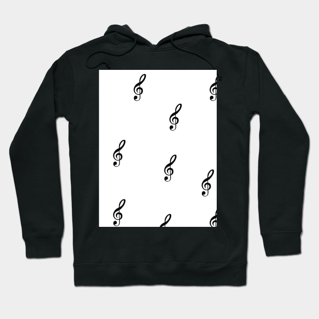 Black and white pattern Hoodie by Word and Saying